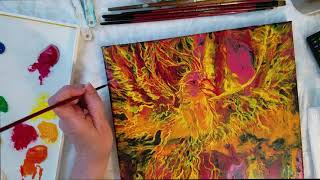 turn acrylic paint into watercolor 1