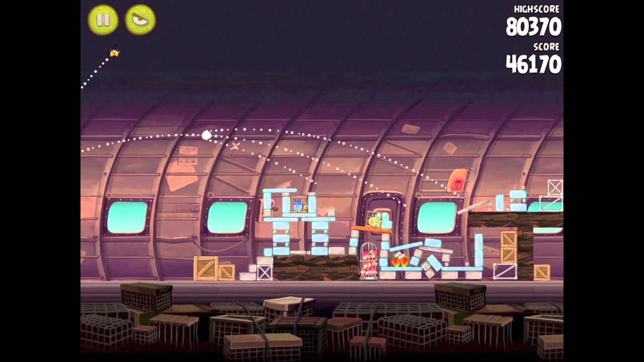 Angry Birds Rio Smugglers Plane Walkthrough Level 22 12 7 Angrybirdsnest