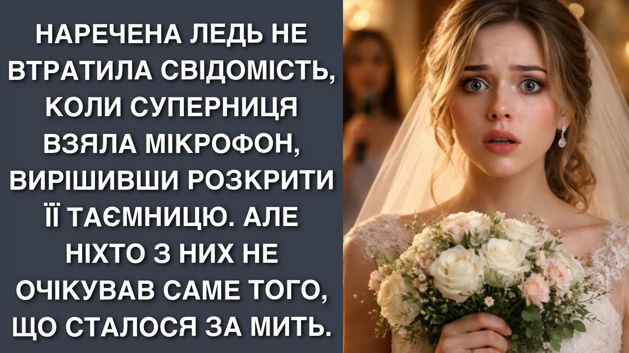 Наречена ледь не втратила свідомість, коли суперниця взяла мікрофон, вирішивши розкрити її