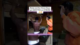 Rakai and the Clover Boys got SWATTED on STREAM…😳🔥#fyp #kaicenat #rakai
