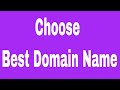 How to Choose Best Domain Name # Contact: 01764608434