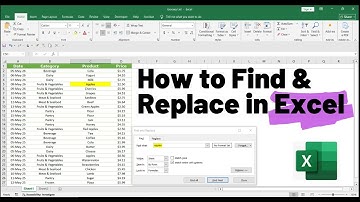 How to Find and Replace in Excel