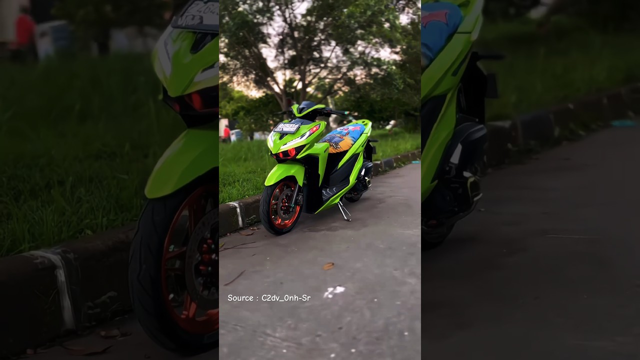Modifikasi vario 150 warna ijo kerennnn 
