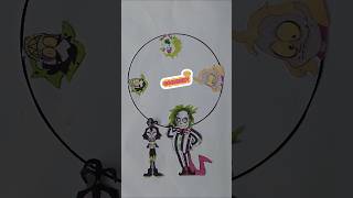 Which head is correct in Beetlejiice? # Beetlejuice #art#craft