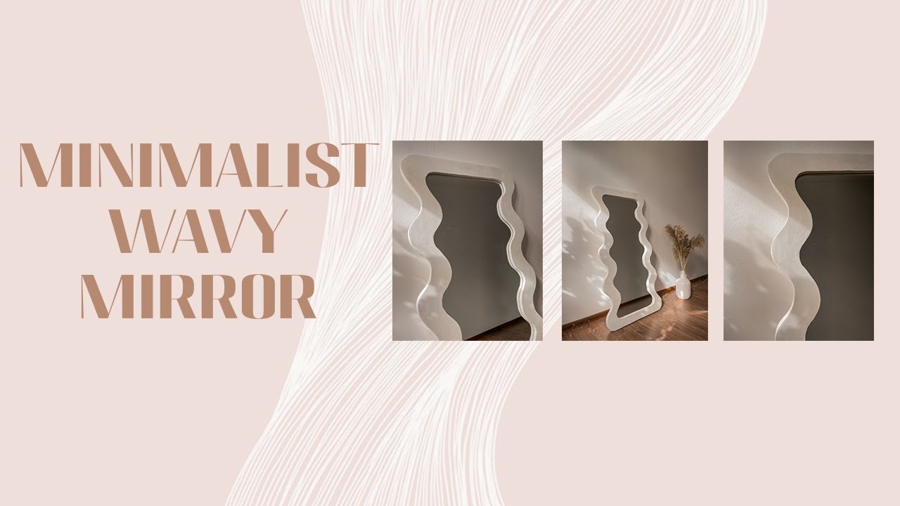 MINIMALIST WAVY MIRROR - viral trendy mirror