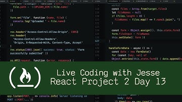 React Project 2 Day 13 - Live Coding with Jesse