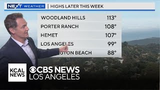 Temps as high as 113 degrees are coming Friday