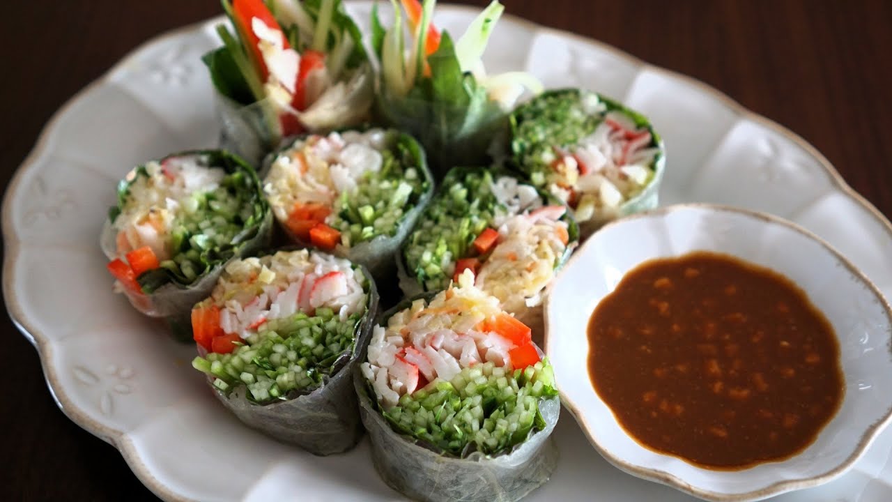 밥대신 좋아요! 대박 맛있는 월남쌈 땅콩소스 레시피부터 배불리 먹는 다이어트 월남쌈 만들기