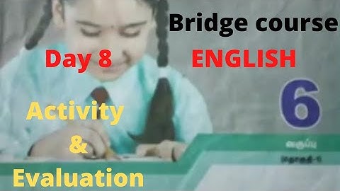 6th Bridge course answers ENGLISH/Day 8@GjStudies