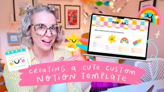Creating a CUTE Notion Template ✏️ How to add GIFs, Custom Icons + Widgets | Notion Marketplace Tips