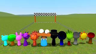 Who Is The Fastest? Mr Brown Vs All Scary Monsters! 🏁 Crazy Race | Garry's Mod