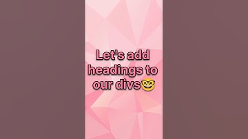 divs 🤓 #html #coding #webdevelopment #like #subscribe #comment#reach #viral#shortsvideo #programming