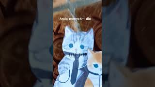 oyen:yeuu malah ambil jaket orangg #author #authorproblems #funny #cat #mofusand