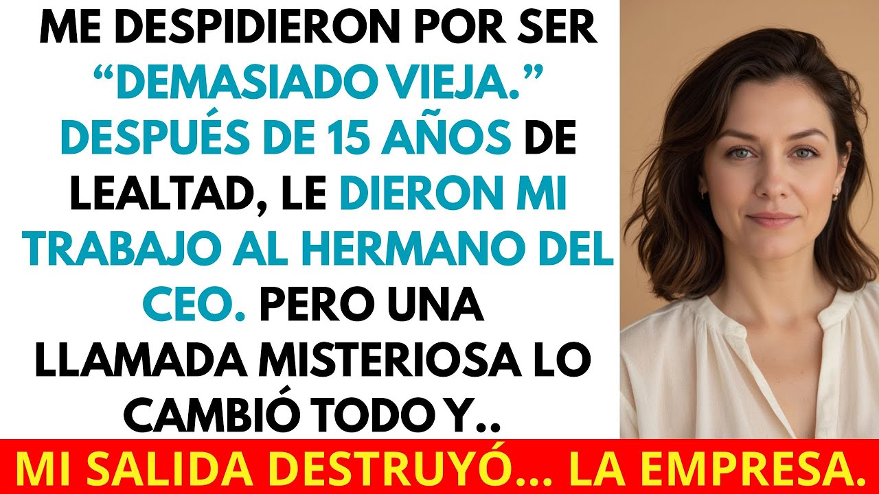 Fui Despedida Después De 15 Años De Lealtad... Y Le Dieron Mi Puesto Al Hermano Del CEO.