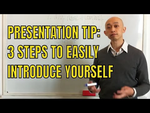 Presentation Tip: 3 Steps To Easily Introduce Yourself