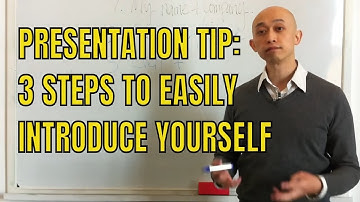 Presentation Tip: 3 Steps To Easily Introduce Yourself