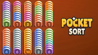 Pocket Sort: Coin Merge Puzzle (by Luckyforge) IOS Gameplay Video (HD) screenshot 2