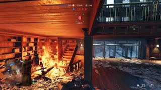 BFV shortcut to the 2nd level of the library on map Devastation