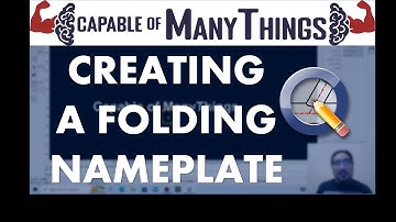 How to Make a Folding Nameplate in QCAD