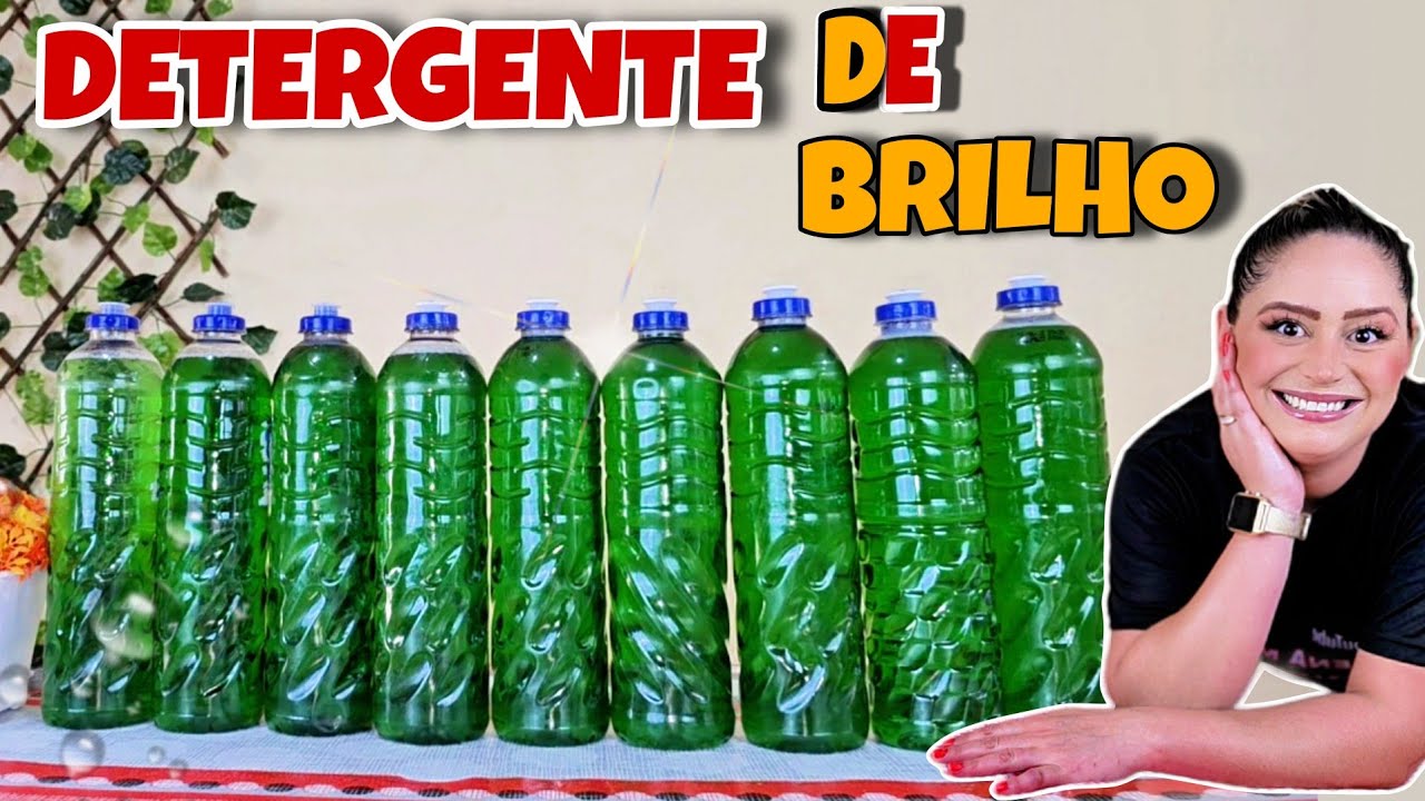 DETERGENTE BRILHA ALUMÍNIO COM  AÇÚCAR,  BICARBONATO DE SÓDIO E SAL AMONÍACO- COM 100mL DE ÓLEO