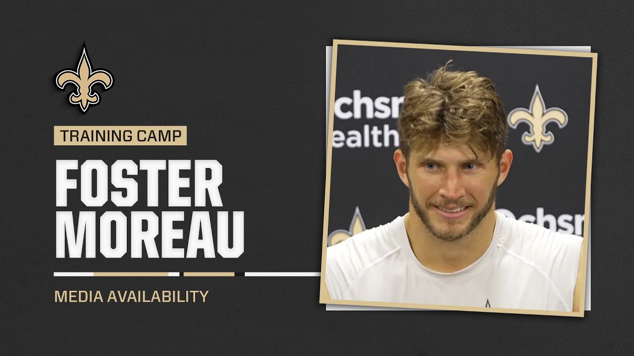 Foster Moreau on his Health, 95-yard TD Drive | Saints Training Camp 2024