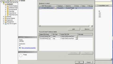 video SQL Attaching SQL DB using different name then original DB name