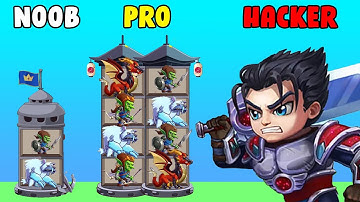 Pinker Lab | Hero Tower War (NOOB vs PRO vs HACKER)