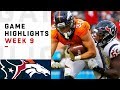 Texans vs. Broncos Week 9 Highlights | NFL 2018