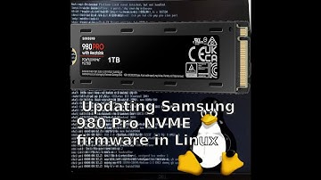 Updating Samsung 980 Pro NVME firmware in Linux