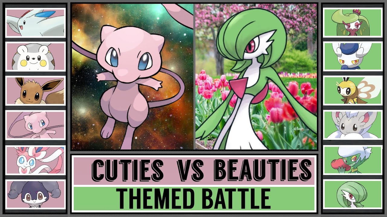 CUTIES vs BEAUTIES (Themed Pokémon Battle) - YouTube