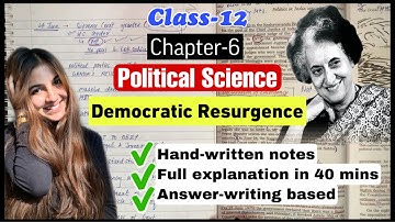 Class-12 Political Science Chapter-6 The crisis of democratic order | Full explanation in Hindi