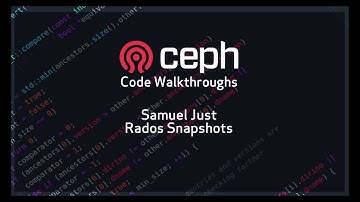 Ceph Code Walkthroughs: RADOS Snapshots
