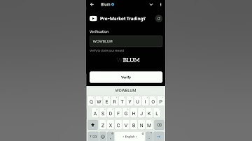 Premarket Trading Blum Code || +250 Blum Points || Blum Airdrop||#crypto #money