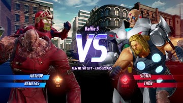 MARVEL VS. CAPCOM: INFINITE Arthur,Nemesis Requested Gameplay In Arcade Mode