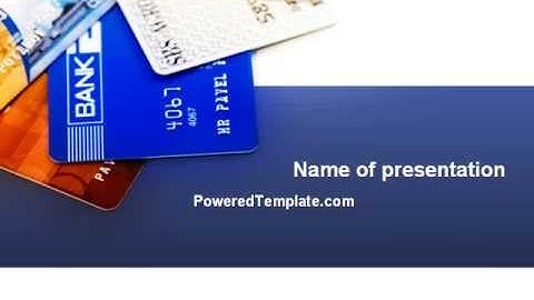 Credit Cards PowerPoint Template by PoweredTemplate.com