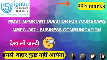 MMPC -007 MOST IMPORTANT QUESTION | IGNOU MBA |GYAN GATE