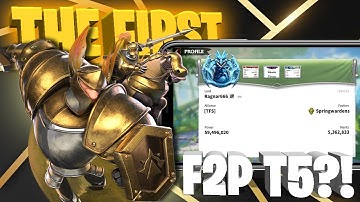 WORLD RECORD! THE 1ST F2P PLAYER TO UNLOCK T5! | Call of Dragons