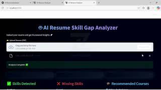 Information 3  AI Resume Skill Gap Analyzer Output News