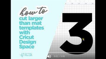 How to cut larger than mat templates with Cricut Design Space
