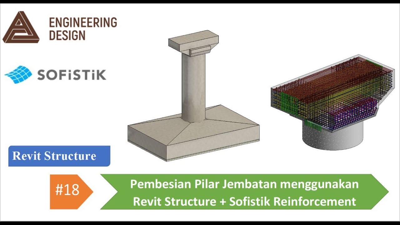 Revit Structure Indonesia 18 Pembesian Pilar Jembatan menggunakan Revit Structure + Sofistik