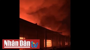 TP Hồ Chí Minh: Khu công nghiệp Tân Tạo cháy lớn trong đêm