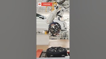🤩Automatic Wheel Assembly | Automobile assembly line #manufacturing #automobile #machinists #shorts