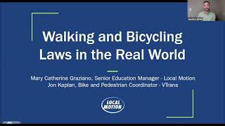 Walk/Bike Laws in the Real World