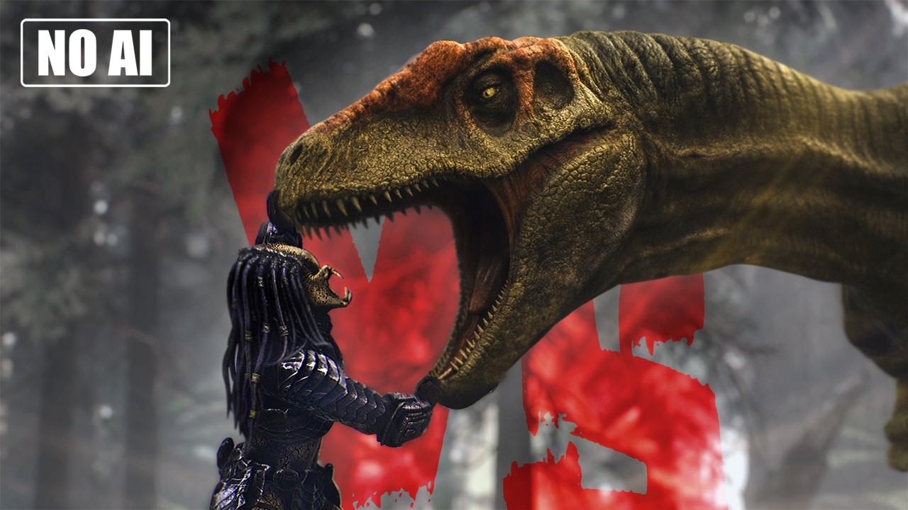 Predator vs Allosaurus | 4K Animated Short Film