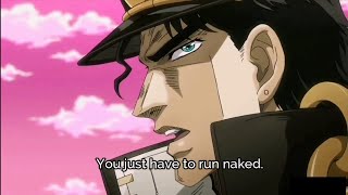 Jotaro vs Darby but it's translated 1000 times in Google translate