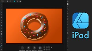 How to Draw a Donut - Vector Doughnut in Affinity Designer for iPad Workflow Video