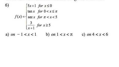1.12b Confirming Continuity over an Interval - Piecewise Function