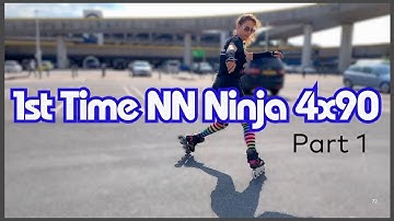 Asha testing out wizard skate moves on the NN Ninja 4x90 frames; gazelles, three-turns, pivots, FUN