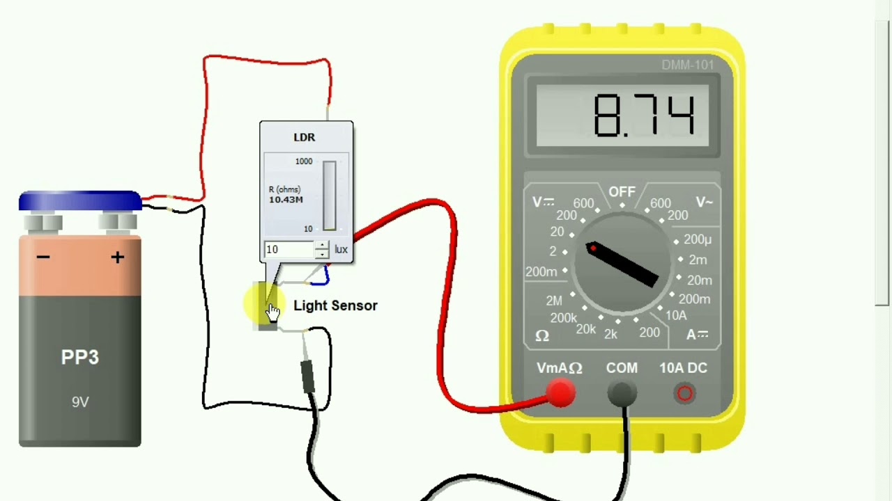 How to Make Measuring Voltage Circuit Diagram - YouTube