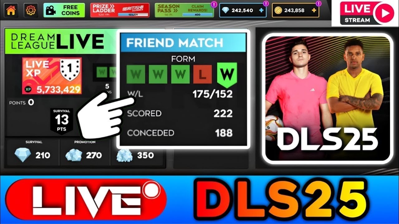 Dream League Soccer 2025 LIVE - DUCKOI TV